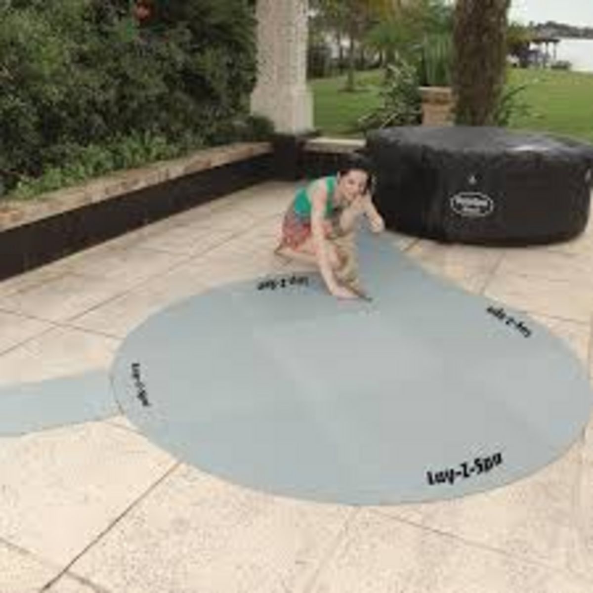 BESTWAY Tapis de sol pour spa rond diam 2,11 m