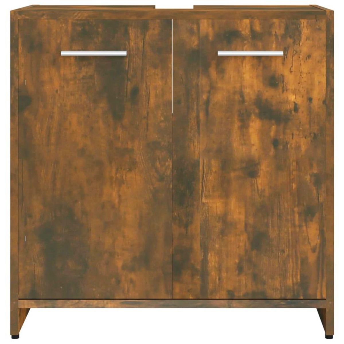 VIDAXL Armoire de bain Chene fume 60x33x60 cm Bois d'ingenierie