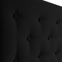 MARCKONFORT Tête de lit Oslo 150x100 cm, capitonnée Tissu Anthracite, Épaisseur de 8 cm