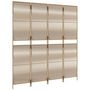 Voir la diapositive 4 : VIDAXL Cloison de separation 4 panneaux beige resine tressee
