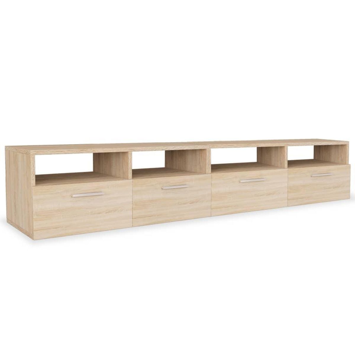 VIDAXL Meubles TV 2 pcs Bois d'ingenierie 95x35x36 cm Chene