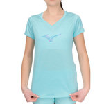 Mizuno T-shirt Bleu Clair Femme Mizuno Impulse. Coloris disponibles : Bleu