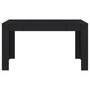 Voir la diapositive 3 : VIDAXL Table de salle a manger Noir 140x74,5x76 cm Agglomere