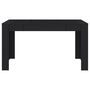 Voir la diapositive 3 : VIDAXL Table de salle a manger Noir 140x74,5x76 cm Agglomere