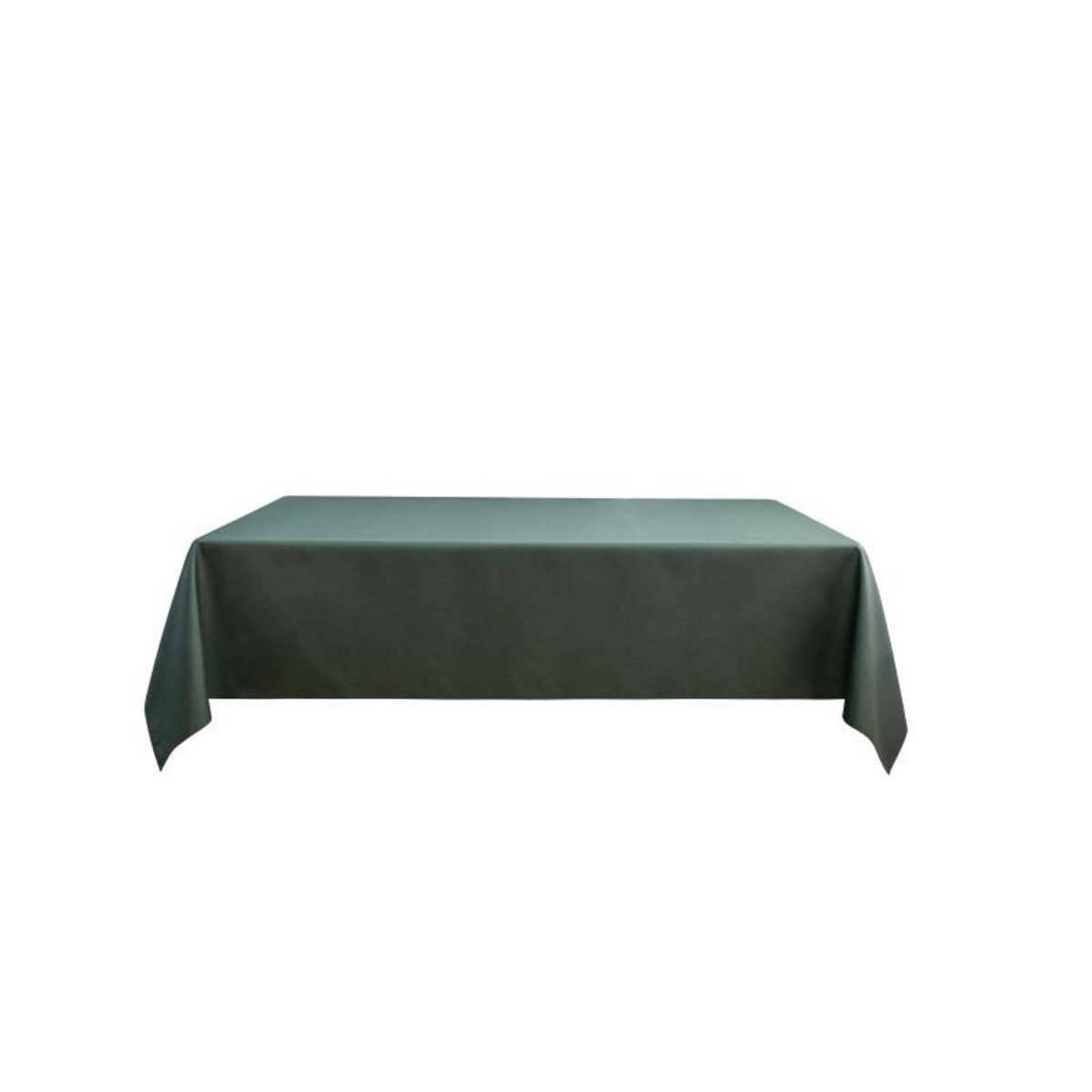 UNIVERS DECOR Nappe enduite avec traitement antitache Kaki carrée 180 x 180 cm