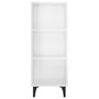 Voir la diapositive 5 : VIDAXL Buffet Blanc brillant 34,5x32,5x90 cm Bois d'ingenierie
