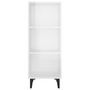 Voir la diapositive 5 : VIDAXL Buffet Blanc brillant 34,5x32,5x90 cm Bois d'ingenierie