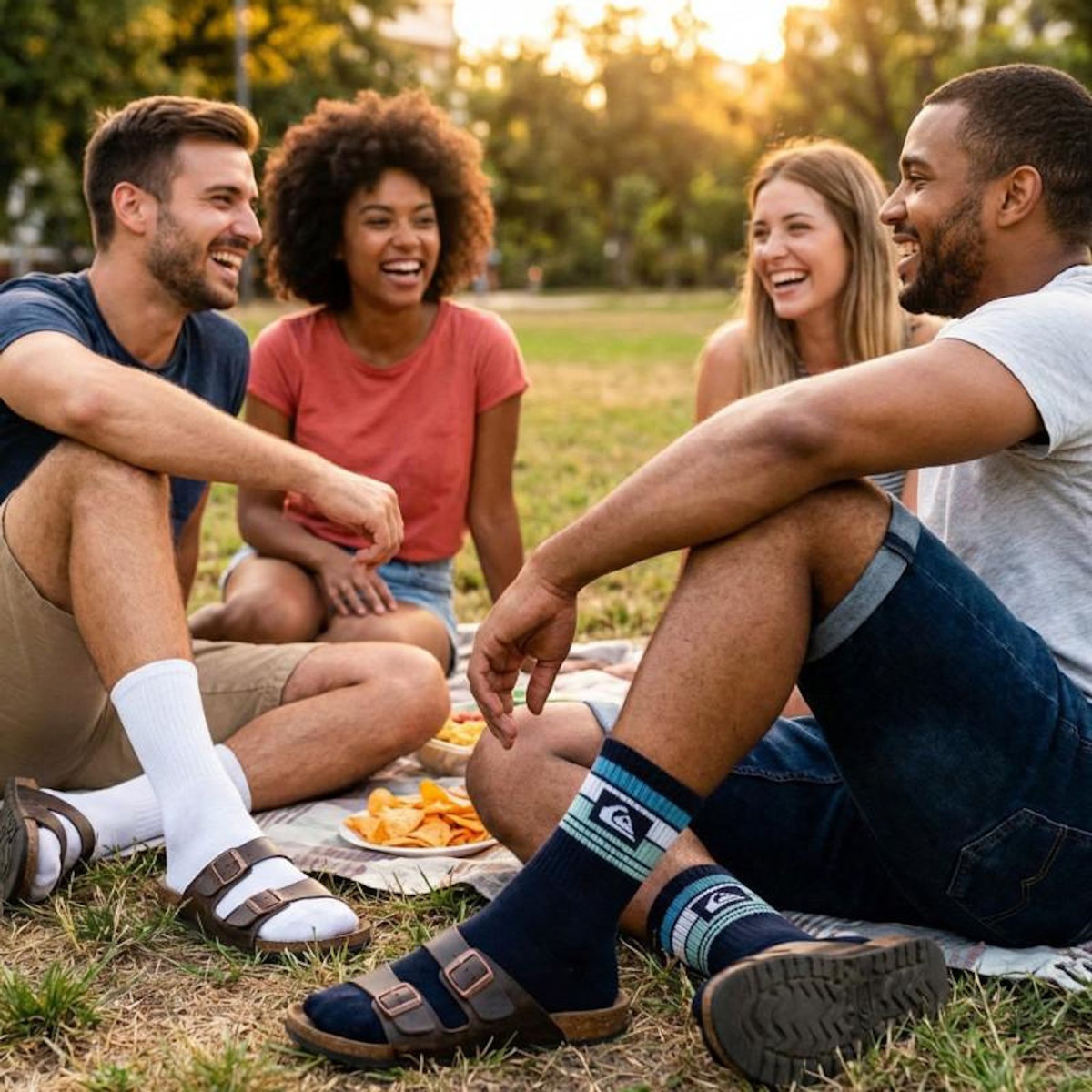 QUIKSILVER Quiksilver Pack de Chaussettes Homme QUARTER– Lot 6 Paires Sport