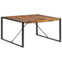 Voir la diapositive 1 : VIDAXL Table a manger 140x140x75 cm bois massif