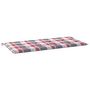 Voir la diapositive 2 : VIDAXL Coussin de banc de jardin motif a carreaux rouges 100x50x3cm