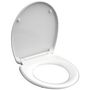 Voir la diapositive 1 : SCHUTTE SCHÜTTE Siege de toilette WHITE duroplast