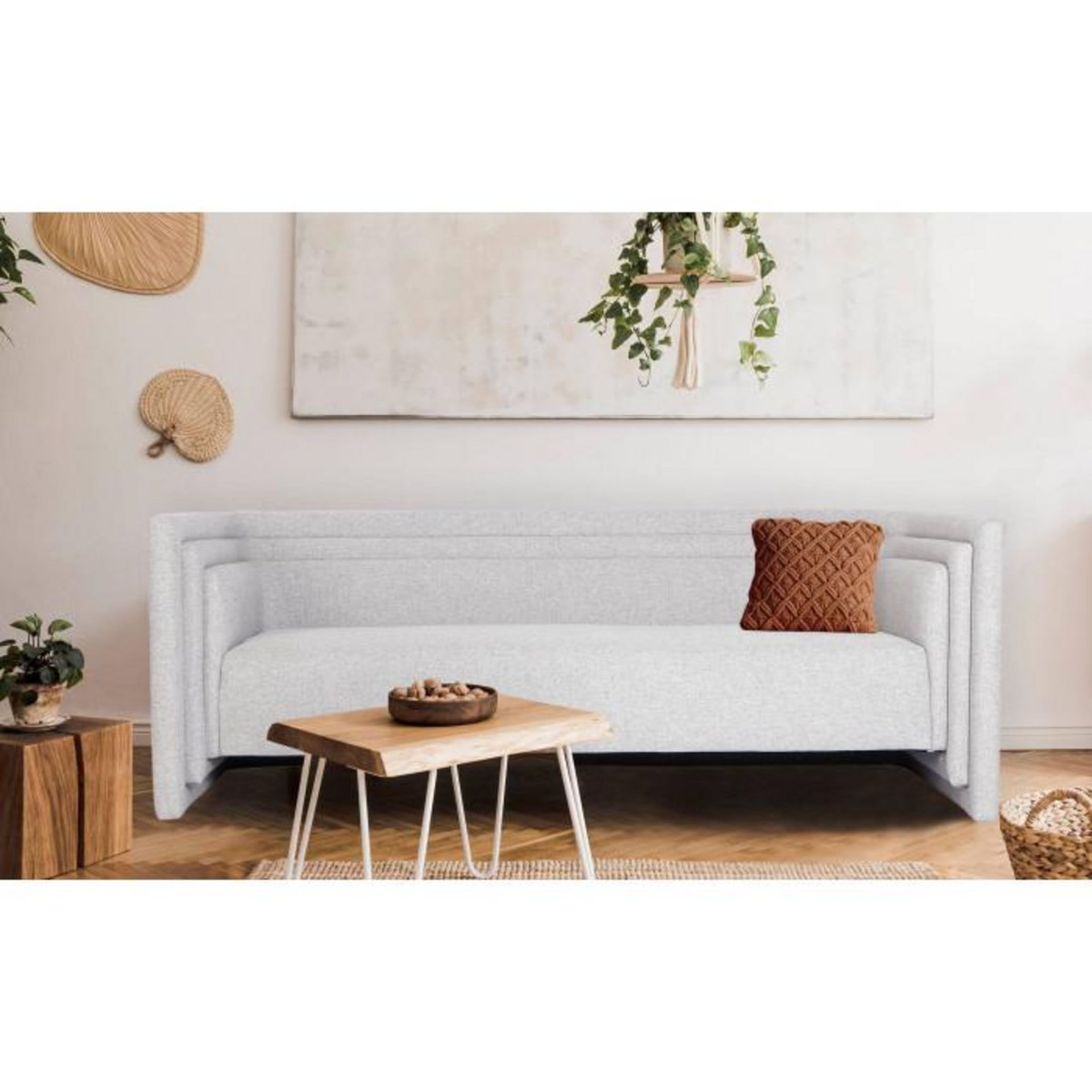 Paris Prix Canapé 3 Places Design  Cubia  230cm Gris