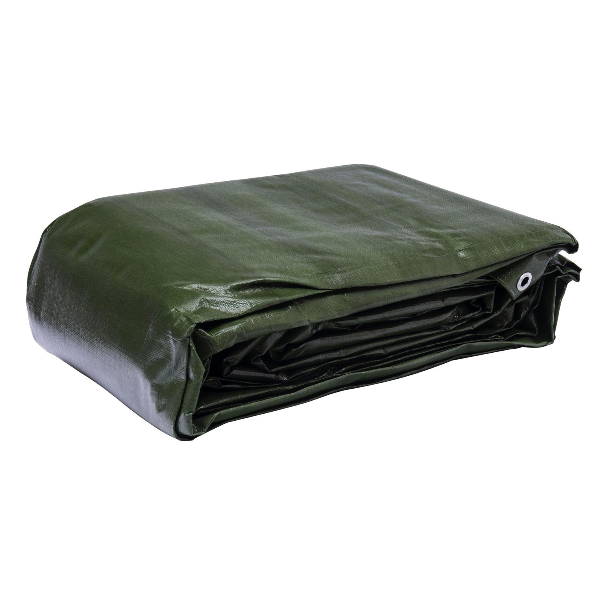 Voir la diapositive 1 : WERKAPRO Bâche multifonctions noire et verte 240 g/m2 WERKA PRO
