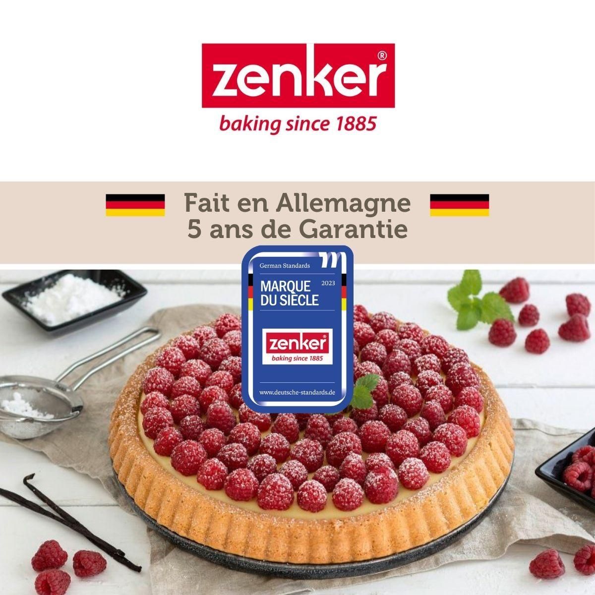 ZENKER Ensemble de 2 Moules à tarte renversée 28 cm Zenker Black Metallic