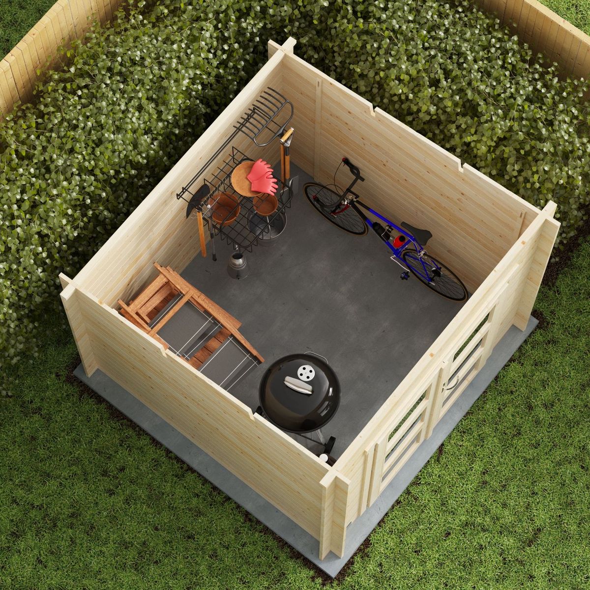 Forest Style Abri de jardin bois - 4,9m² - JUNO MODERN