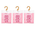 COMPTOIR DE LA BOUGIE Lot de 3 Cintres Parfumés  Accro  14cm Fruits Rouges