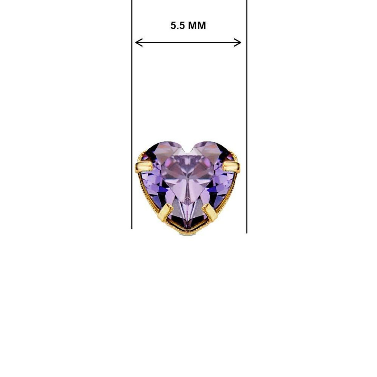 L'ATELIER D'AZUR Boucles d'Oreilles Or 18 Carats 750 - Zirconiums Améthyste
