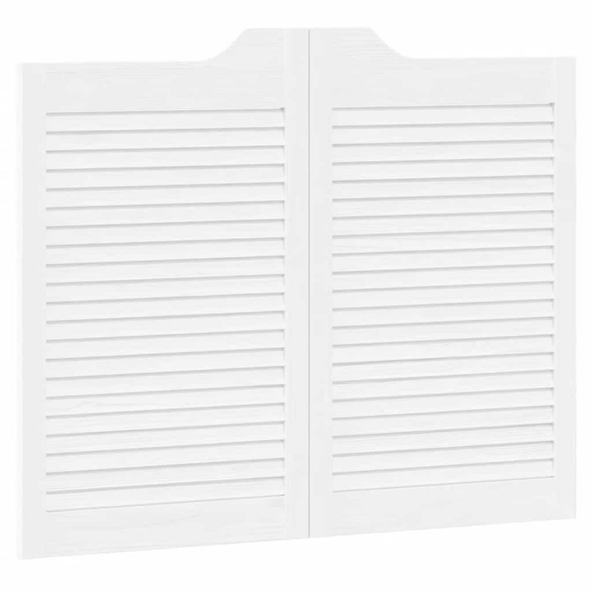 VIDAXL Portes battantes a persiennes 2 paires blanc 80x100 cm