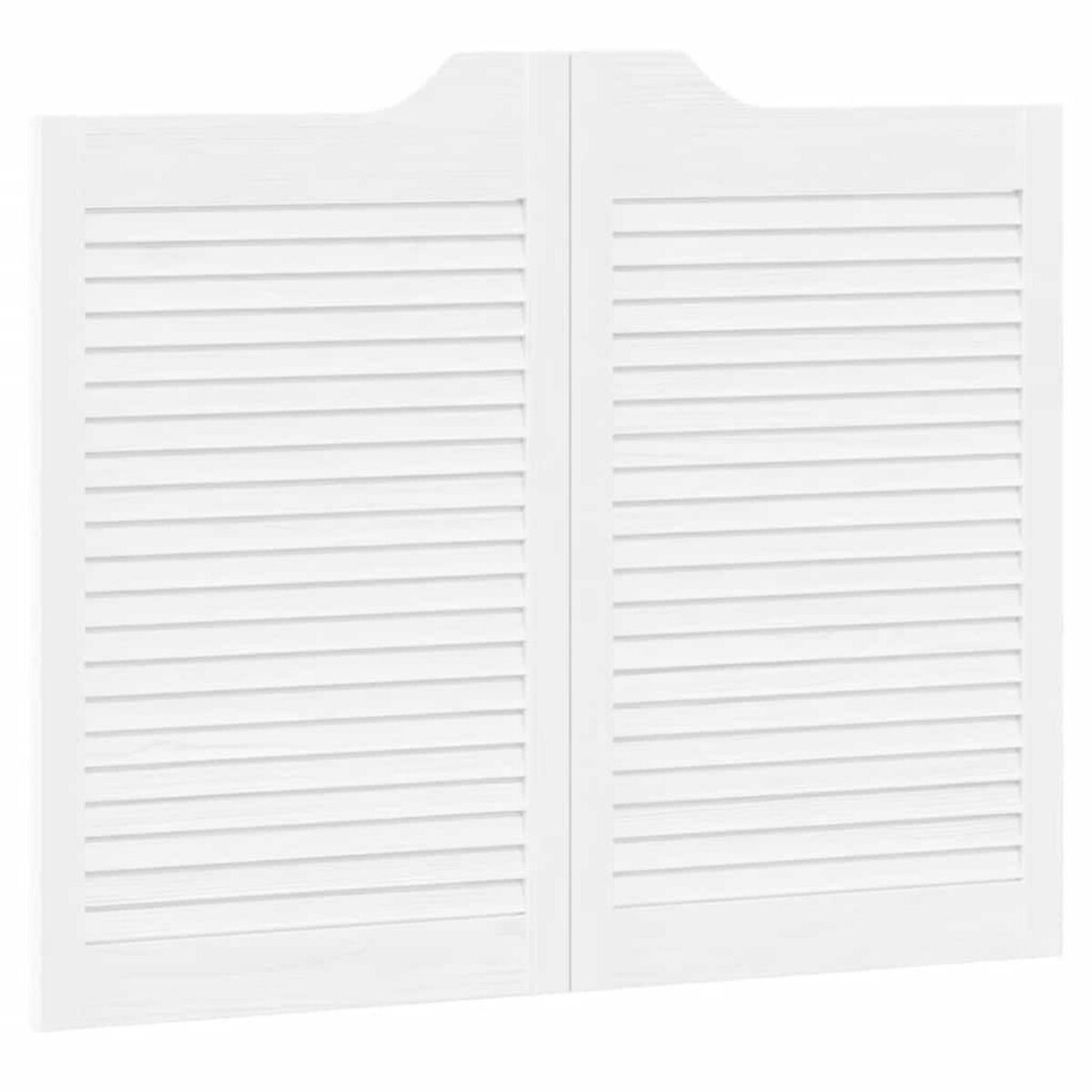 VIDAXL Portes battantes a persiennes 2 paires blanc 80x100 cm
