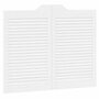 Voir la diapositive 4 : VIDAXL Portes battantes a persiennes 2 paires blanc 80x100 cm
