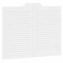 Voir la diapositive 4 : VIDAXL Portes battantes a persiennes 2 paires blanc 80x100 cm