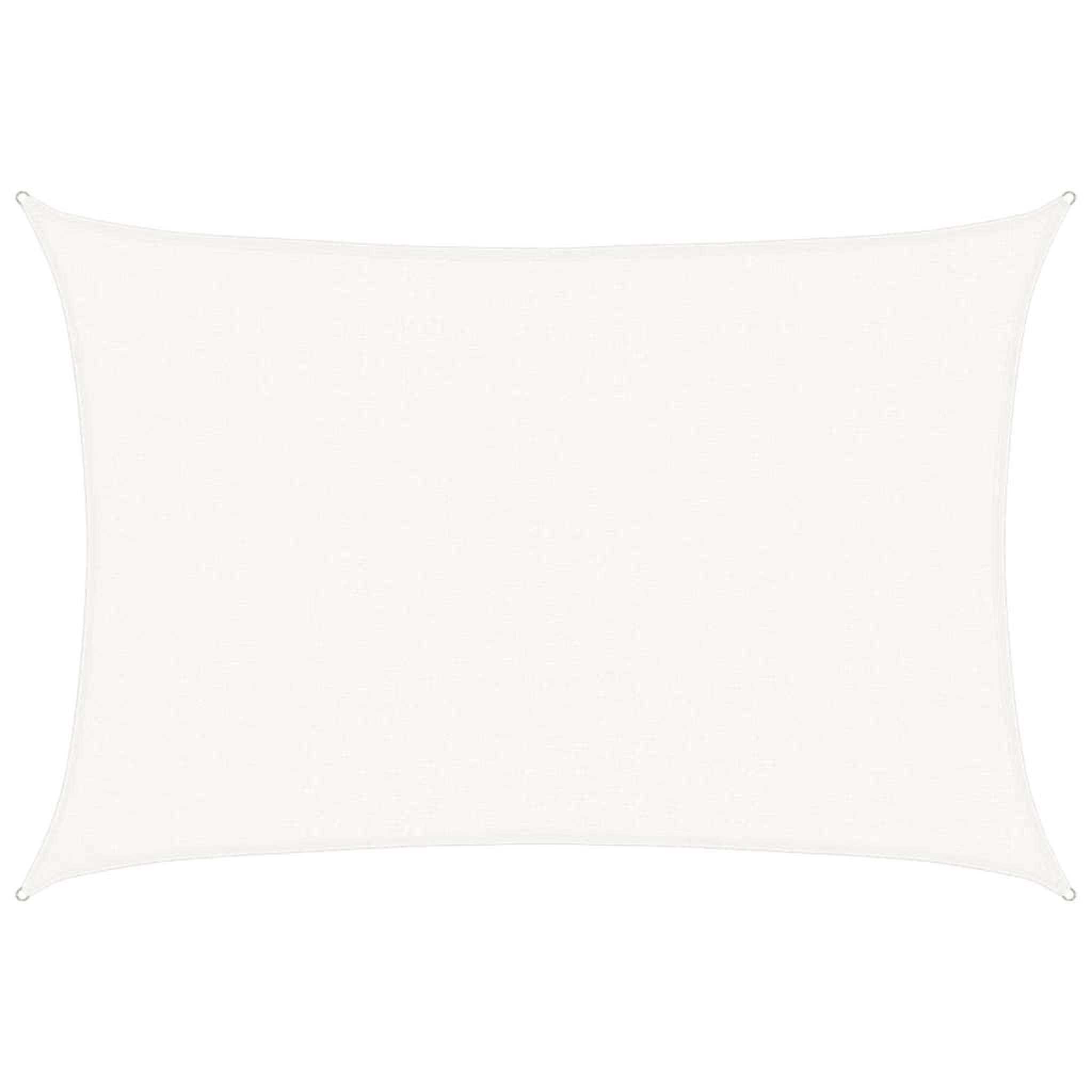 Voir la diapositive 2 : VIDAXL Voile d'ombrage 160 g/m^2 Blanc 3x4,5 m PEHD
