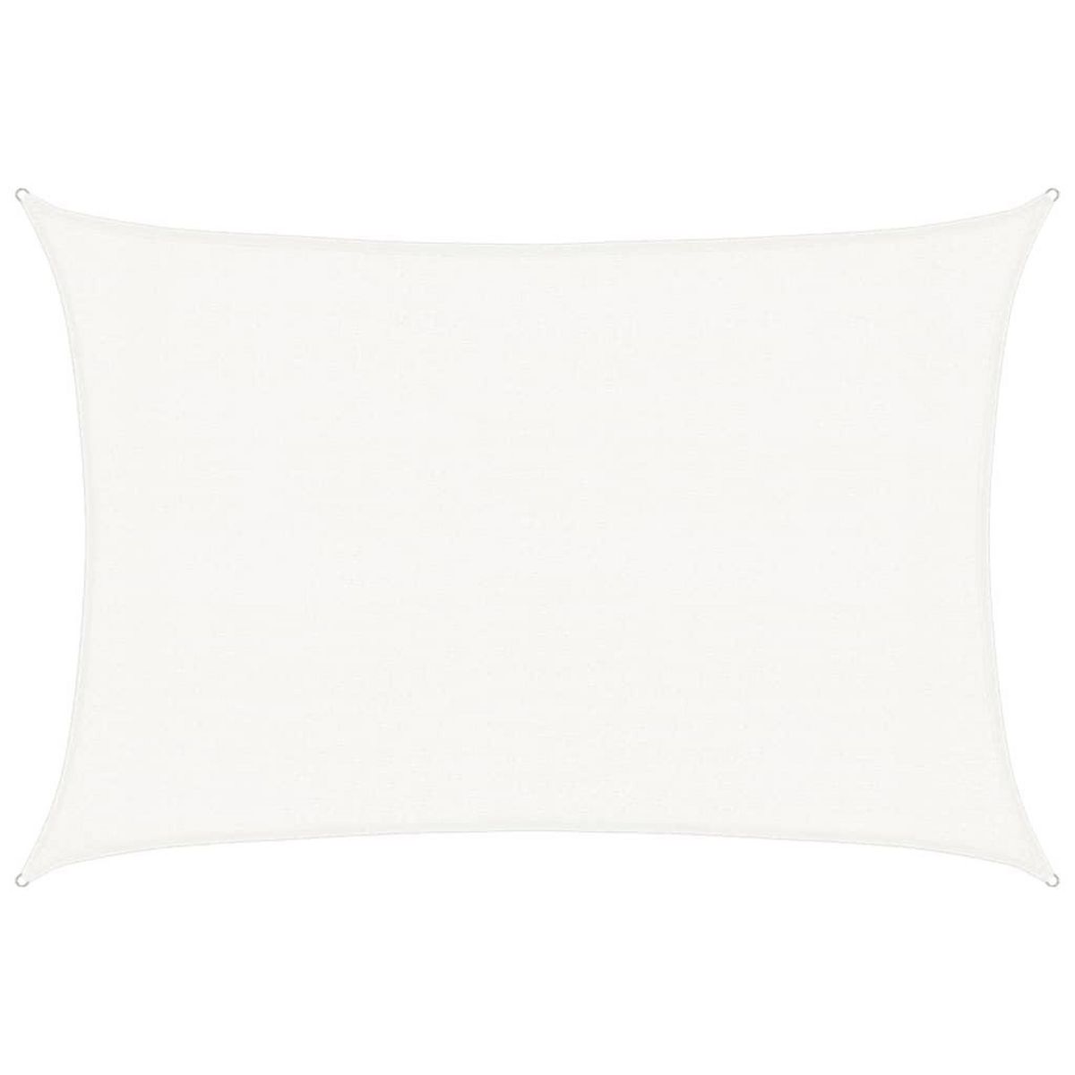 VIDAXL Voile d'ombrage 160 g/m^2 Blanc 3x4,5 m PEHD