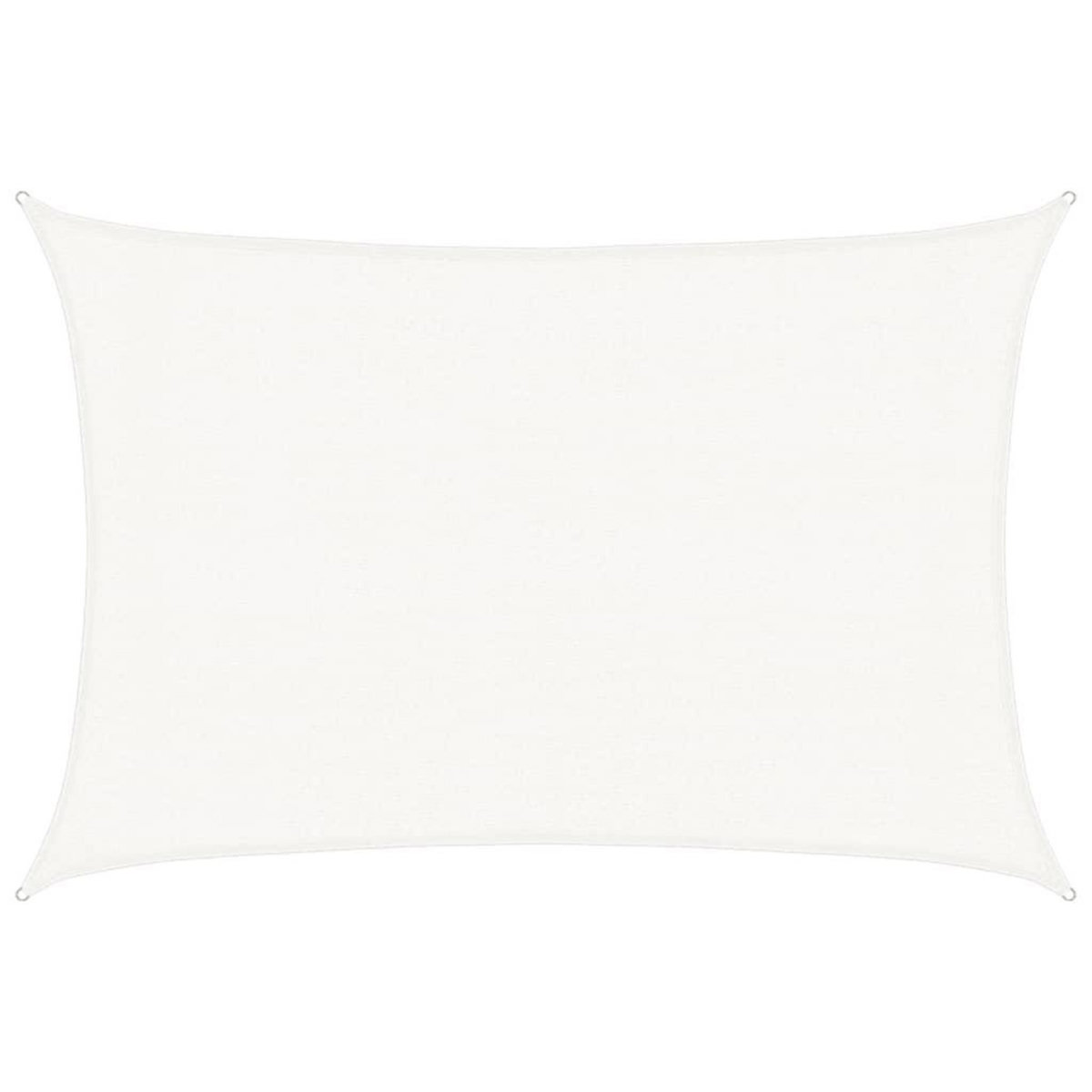 VIDAXL Voile d'ombrage 160 g/m^2 Blanc 3x4,5 m PEHD