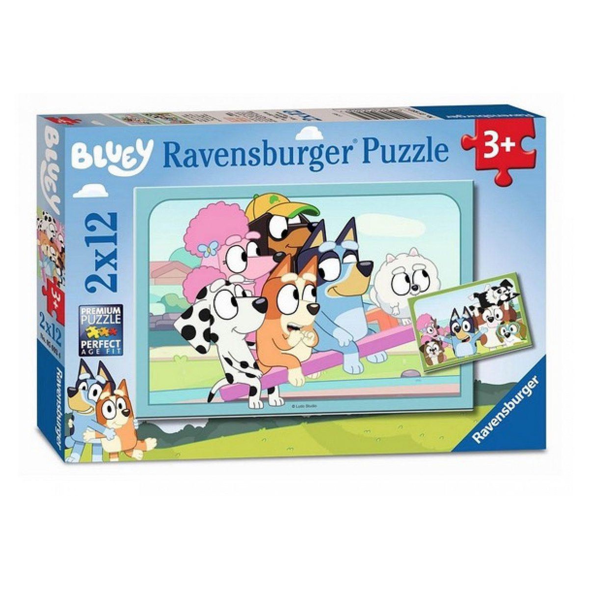 RAVENSBURGER 2 x 12 pcs s amuser avec bluey
