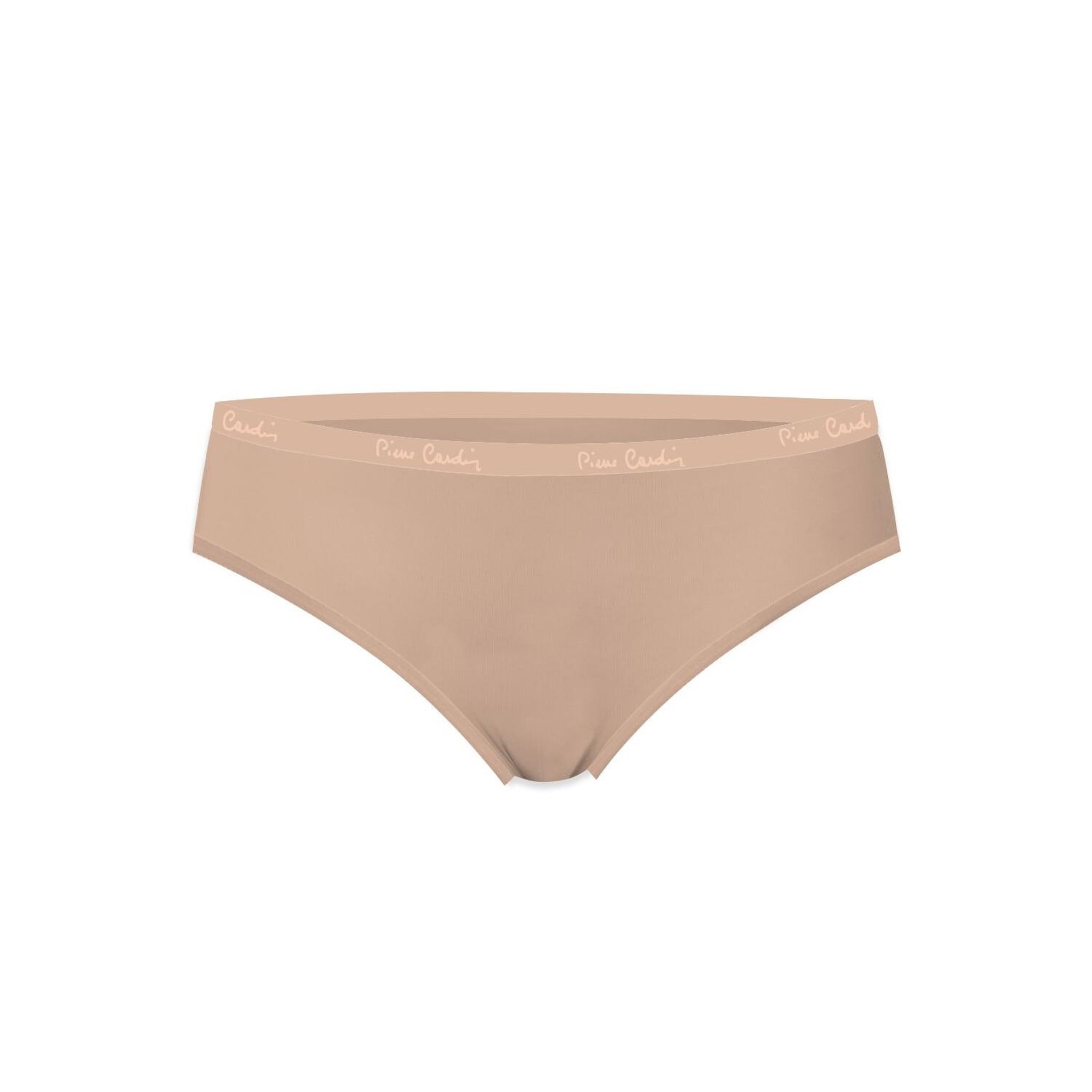 Voir la diapositive 4 : PIERRE CARDIN Lot de 5 slips femme  en coton uni ceinture fine 2cm class