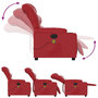 Voir la diapositive 5 : VIDAXL Fauteuil de massage inclinable rouge similicuir
