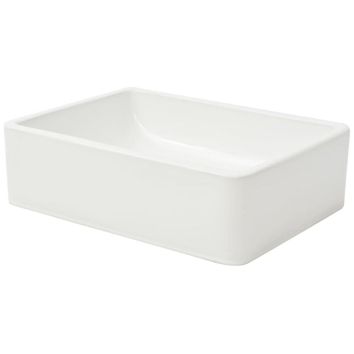 VIDAXL Lavabo Ceramique Blanc 41 x 30 x 12 cm