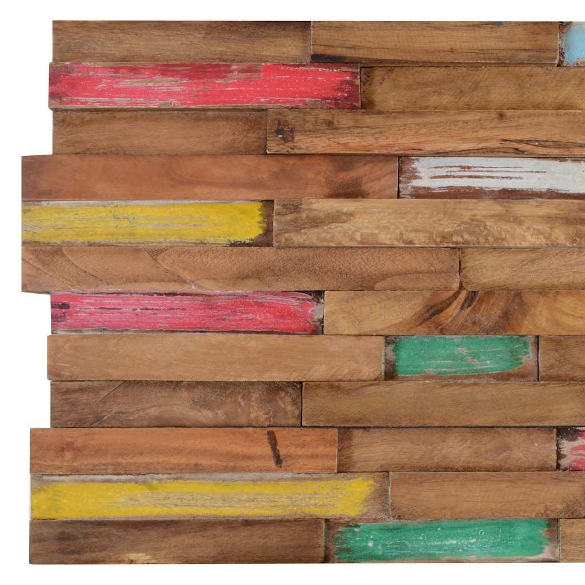 Voir la diapositive 4 : VIDAXL Panneaux de revetement mural 10 pcs 1,03 m^2 bois de teck solide