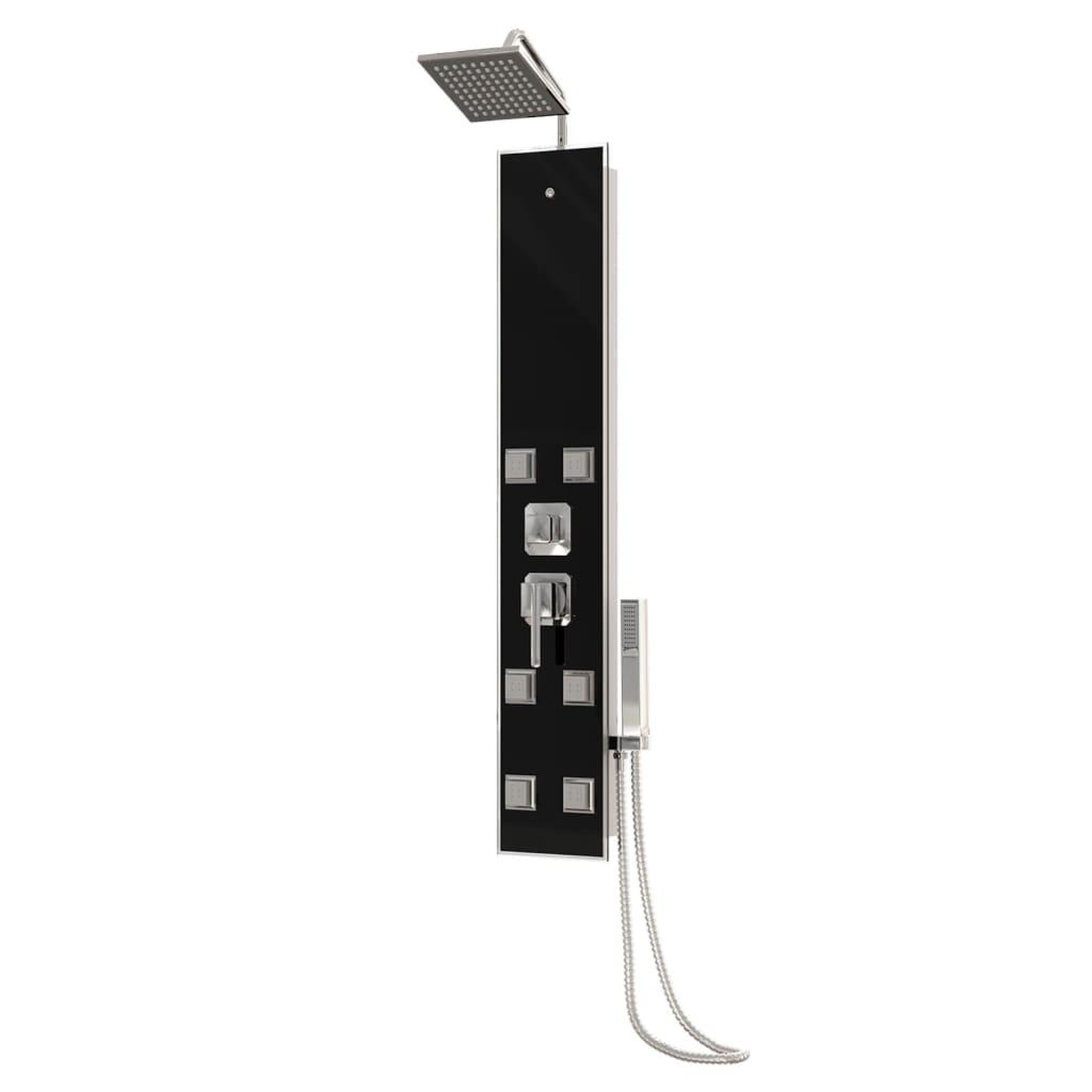 Voir la diapositive 3 : VIDAXL Panneau de douche Verre 18x45,5x130 cm Noir