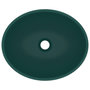 Voir la diapositive 4 : VIDAXL Lavabo ovale de luxe Vert fonce mat 40x33 cm Ceramique