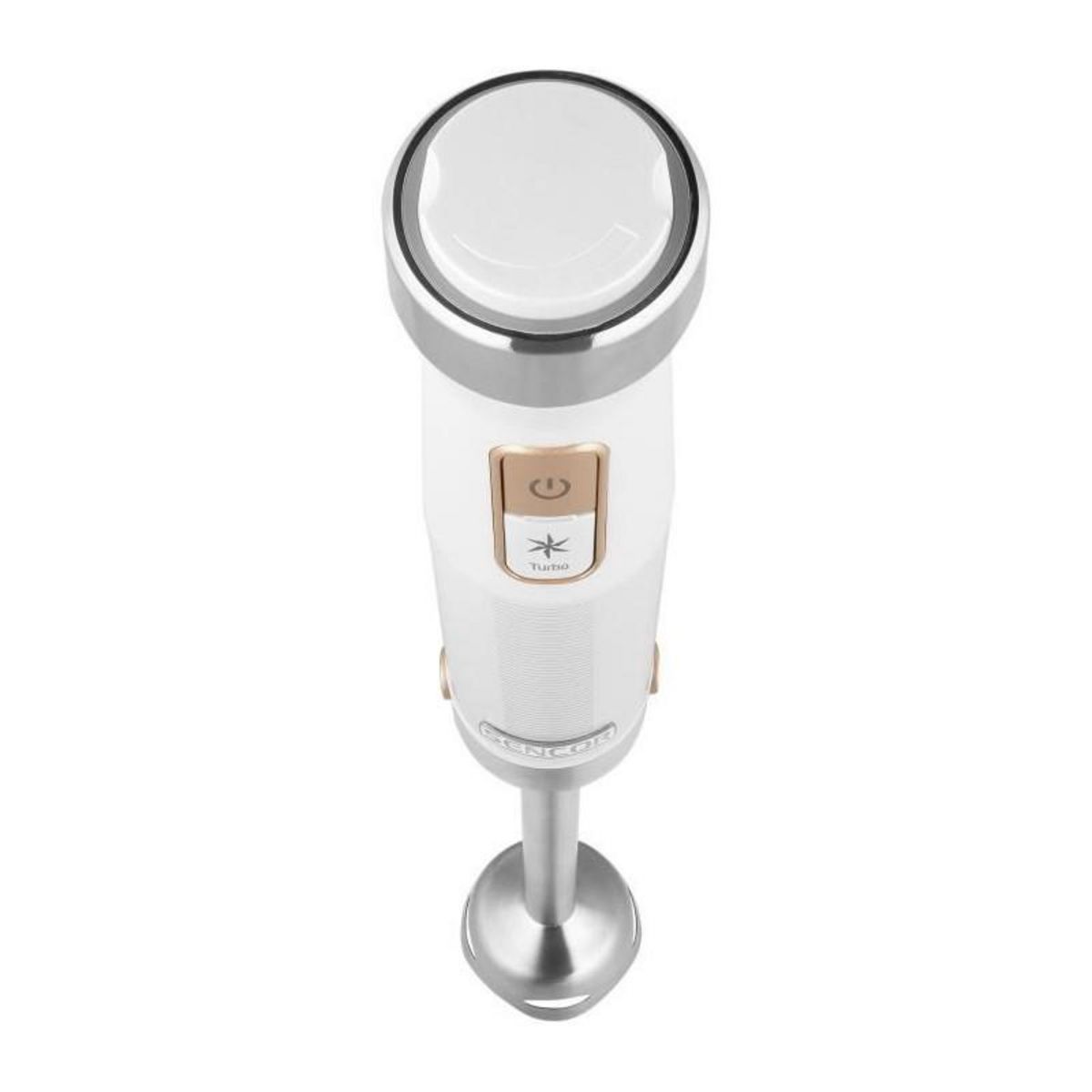 SENCO Mixeur plongeant 10 en 1 - SENCOR - SHB 6551WH - 1500 W - Technologie TITANIUM QuadBlade - Blanc