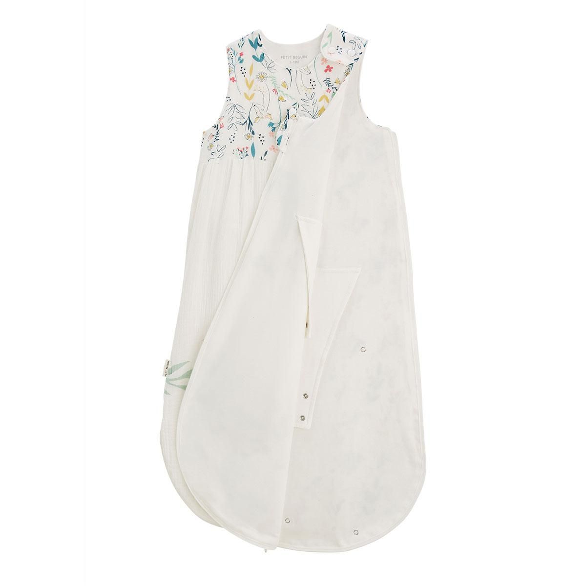 Petit Béguin Gigoteuse d'été en gaze de coton Jardin Poétique