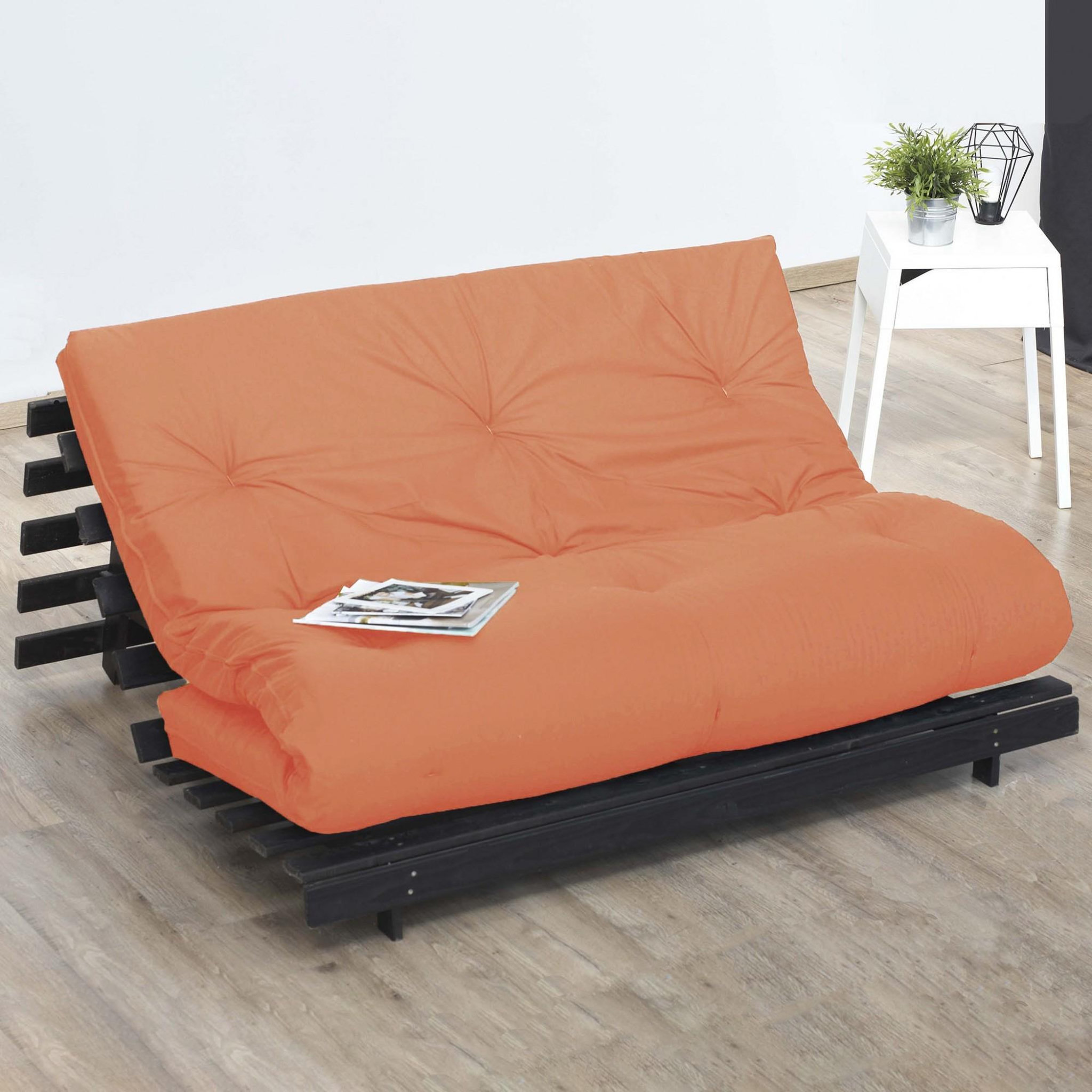 Voir la diapositive 2 : IDLITERIE Matelas futon coton et fibres recyclés, fabriqué en France