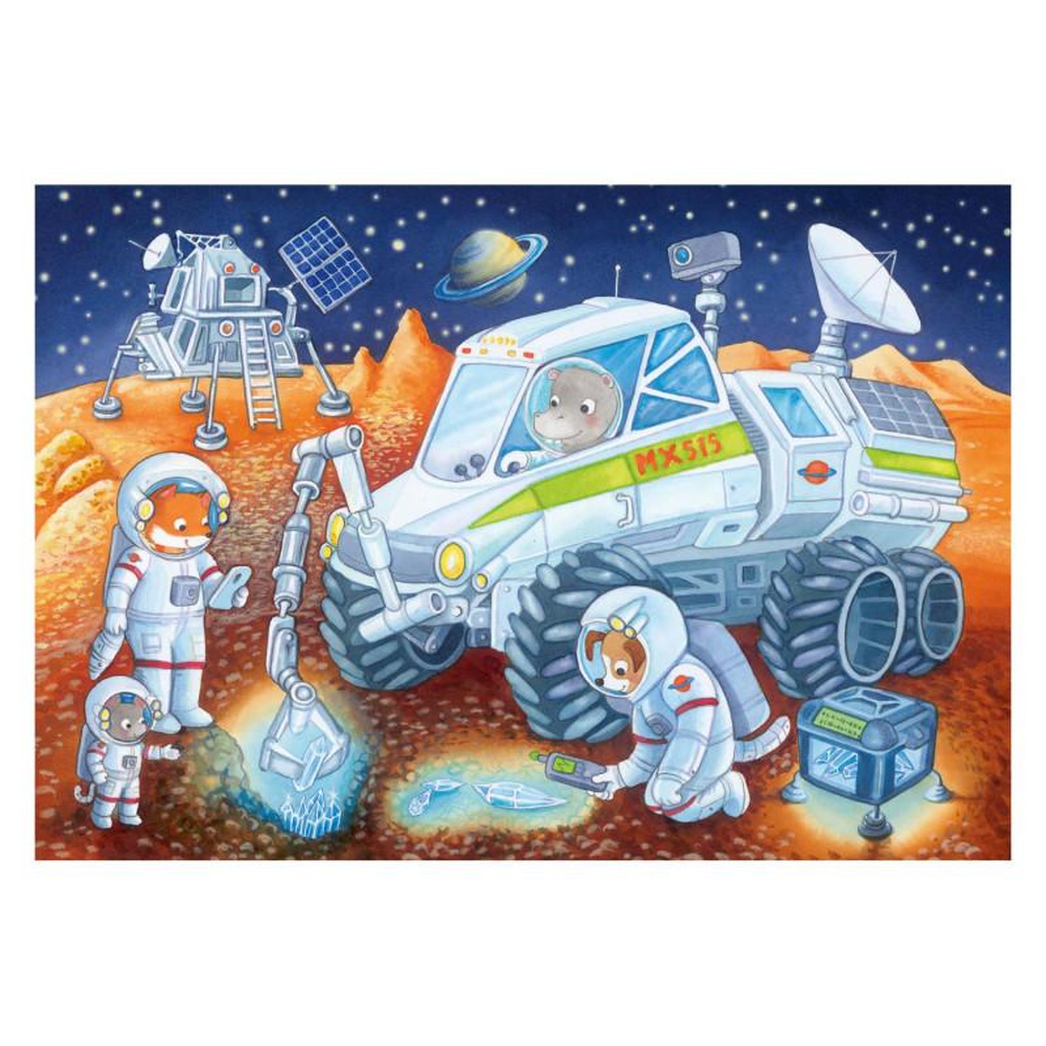 Voir la diapositive 3 : RAVENSBURGER Ravensburger Puzzle Journey through Space, 2x24st. 56651