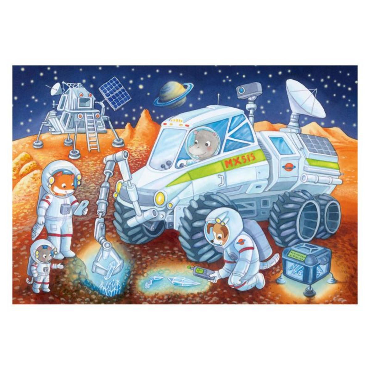 RAVENSBURGER Ravensburger Puzzle Journey through Space, 2x24st. 56651