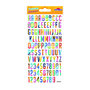 Voir la diapositive 2 : GLOBAL GIFT 104 Autocollants réutilisables - Relief 3D - Alphabet - Multicolore - Paillettes