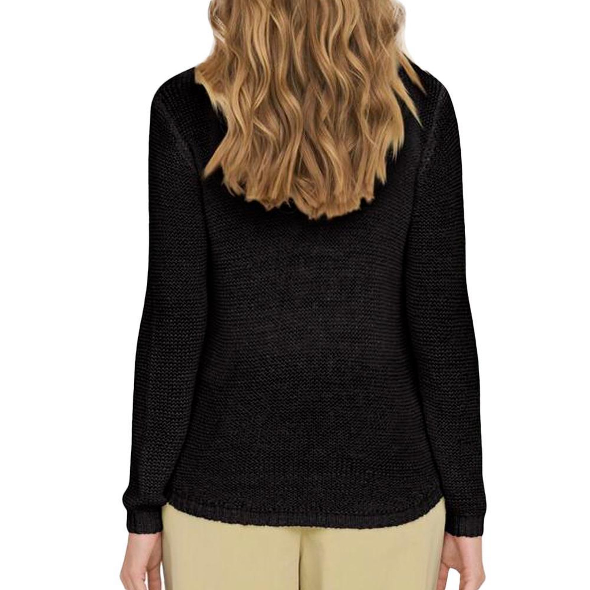 Voir la diapositive 2 : JACQUELINE DE YONG Pull Noir Femme JDY Solid