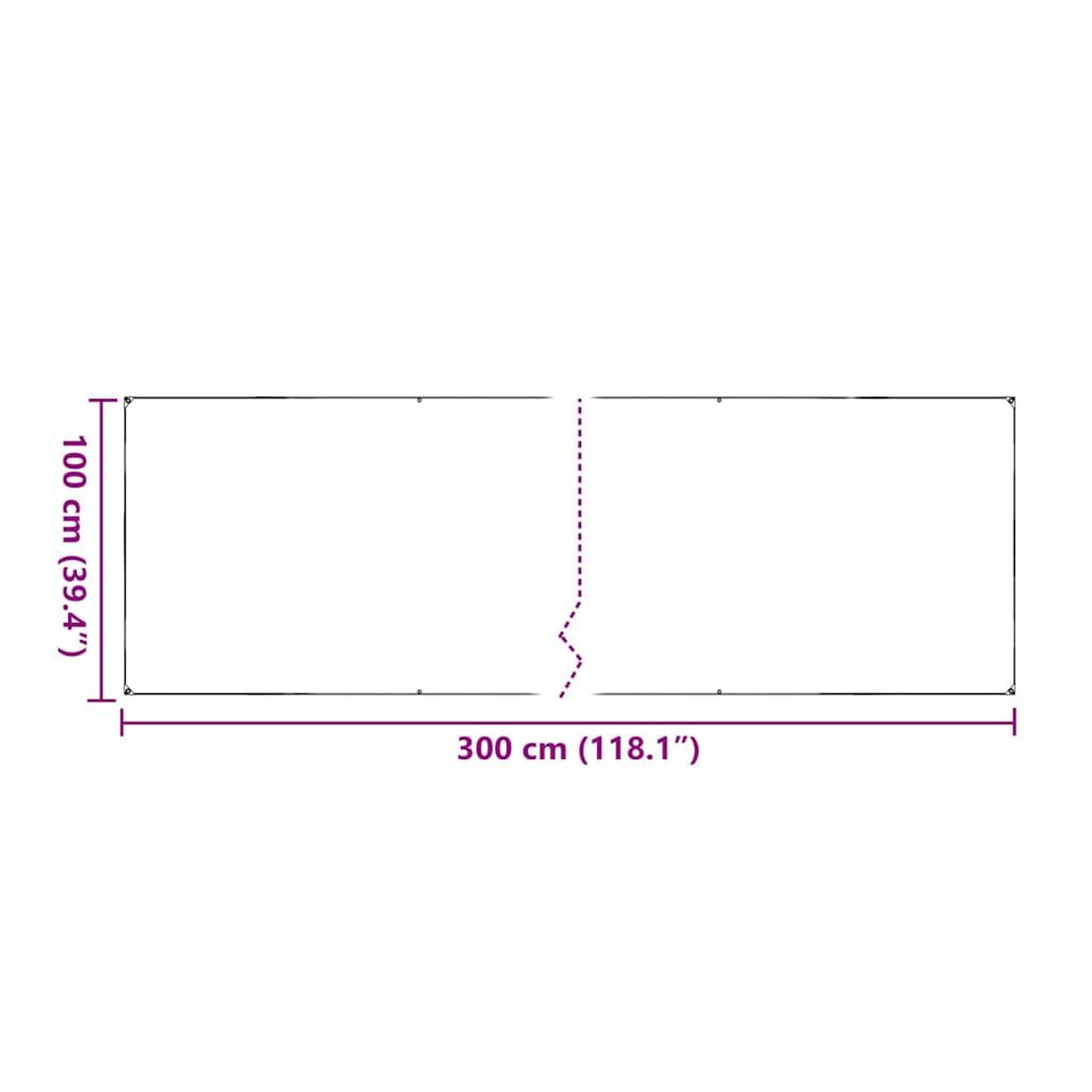 Voir la diapositive 6 : VIDAXL Bache transparente avec œillets 1x3 m PVC