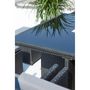 Voir la diapositive 6 : CONCEPT USINE Table et chaises 10 places encastrables en résine noir-gris MONACO