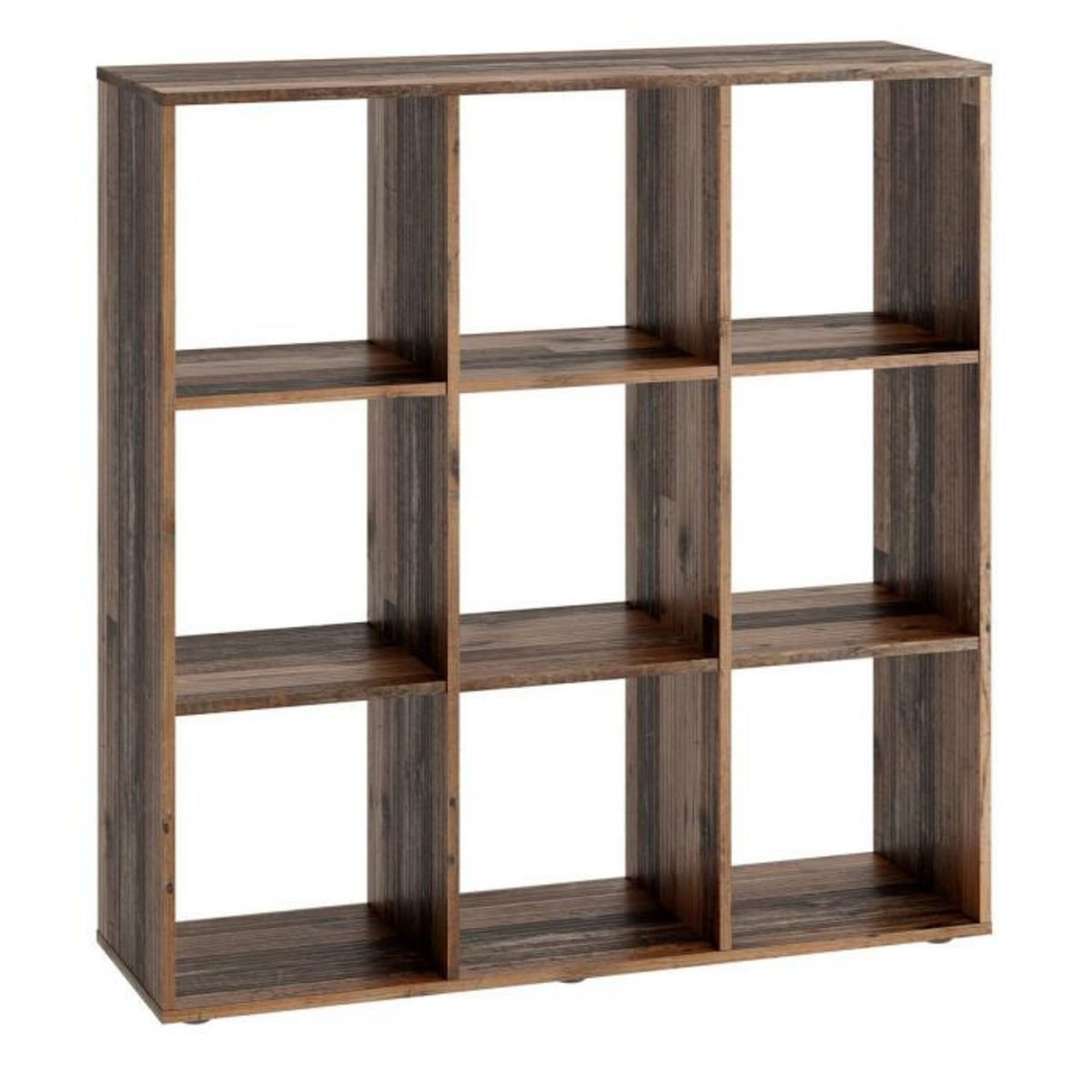 Paris Prix Étagère 9 Cases Design  Gaman  108cm Chêne Foncé