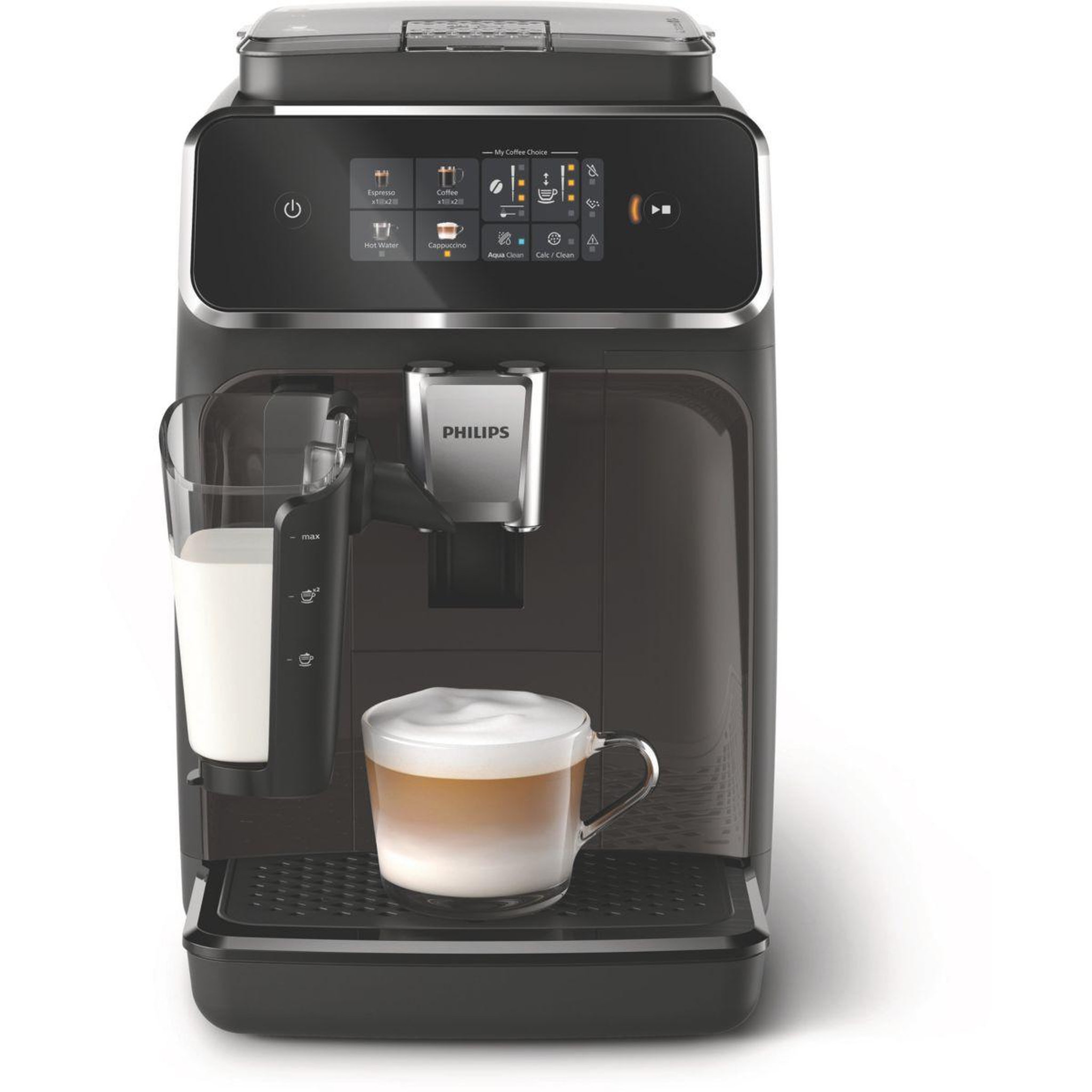 Philips Expresso broyeur ep2334/10 machine à café à grain silent brew série 2300 lattego