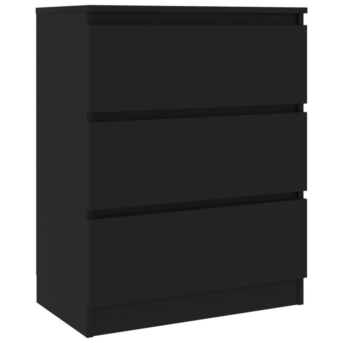 VIDAXL Buffet Noir 60x35x76 cm Bois d'ingenierie