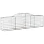 Voir la diapositive 3 : VIDAXL Paniers a gabions arques 5 pcs 300x50x80/100 cm fer galvanise