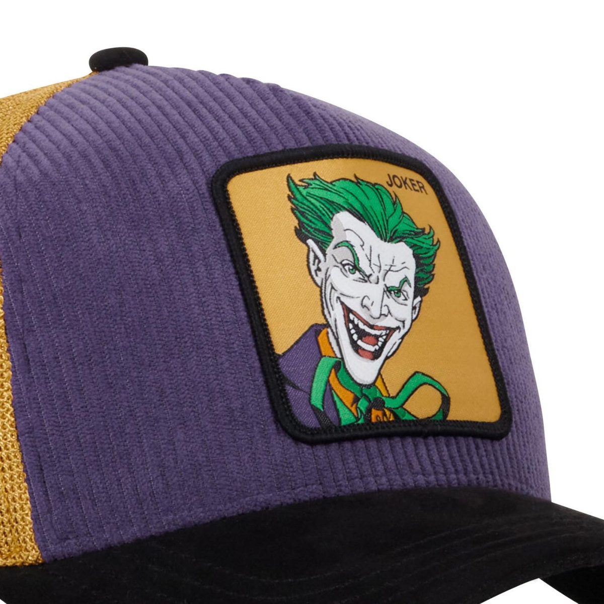 CAPSLAB Casquette homme trucker en velour et suedine Dc Comics Prison