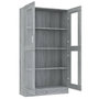 Voir la diapositive 5 : VIDAXL Armoire a vitrine Sonoma gris 82,5x30,5x150cm Bois d'ingenierie